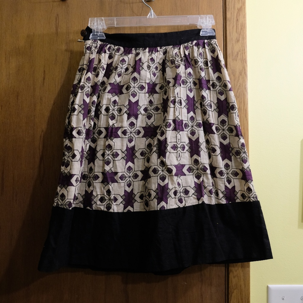 People Tree skirt XS purple Anthropologie